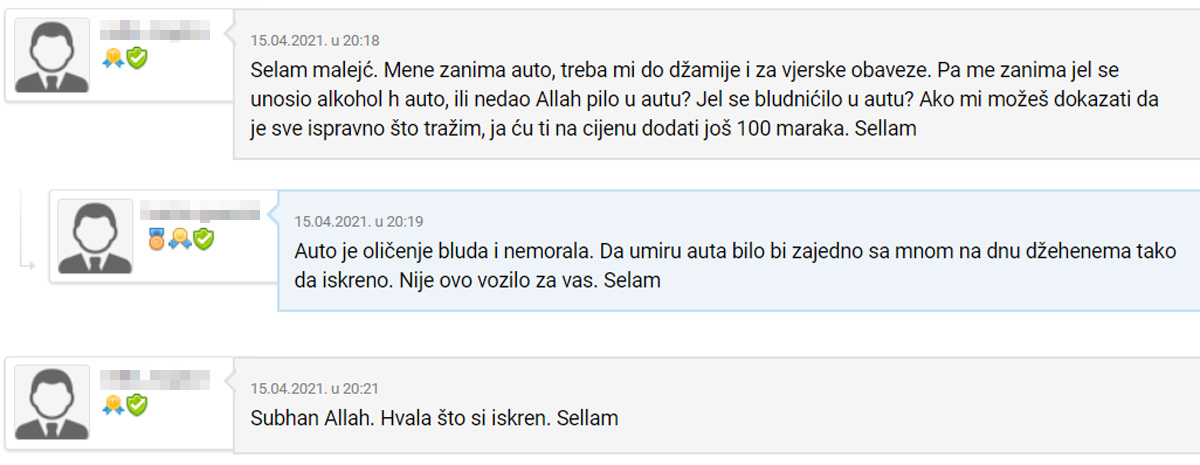 FOTO: OLX.BA/SCREENSHOT